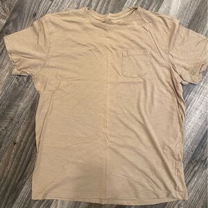 St. John's Bay Tan Short Sleeve Tee Classic Crew Neck